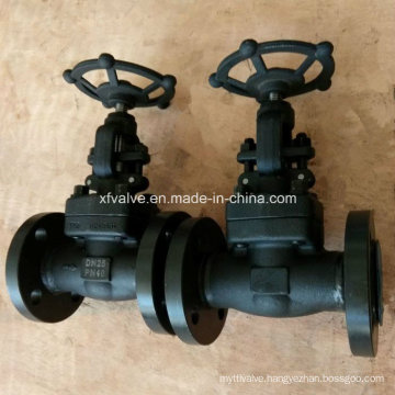 Forged Carbon Steel A105 Flange Connection End Globe Valve